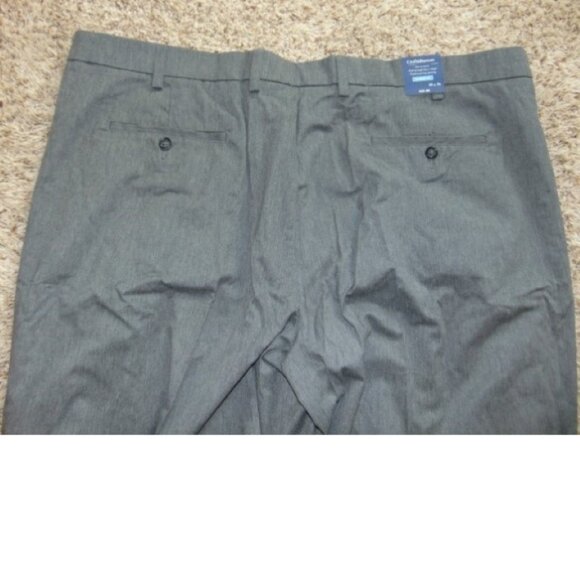 Mens Dress Pants 48x36 Croft & Barrow Gray Classic Easy Care Stretch Flat Front - Picture 7 of 7